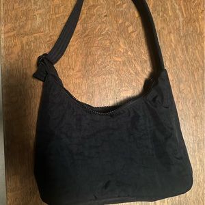 BAGGU Mini Nylon Shoulder Bag Black